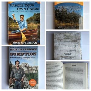 2 Offerman Books - Paddle Your Own Canoe/Gumption